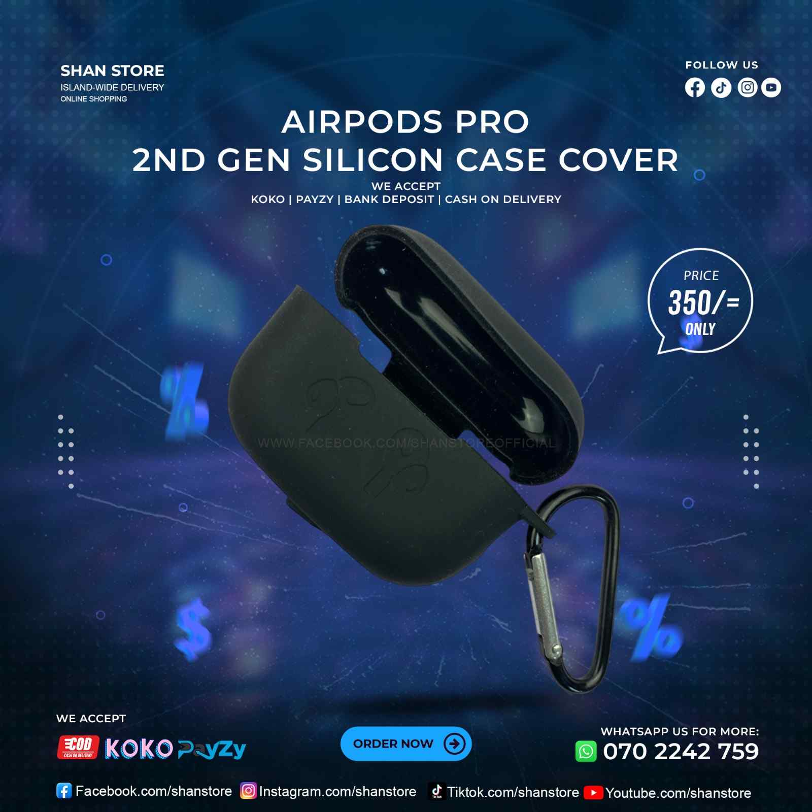 Airpods Pro 2nd Gen Silicon Case Cover