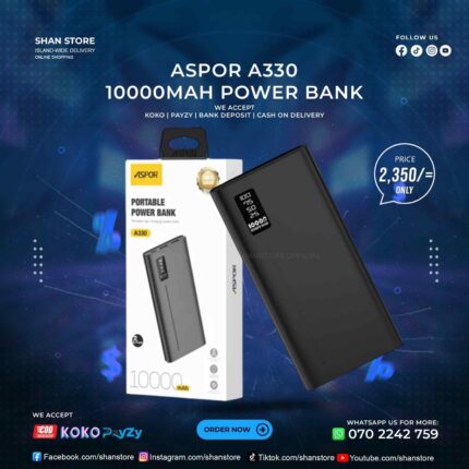 Aspor A330 10000mAh Power Bank Shan Store