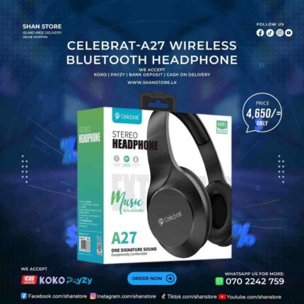 Celebrat A27 Wireless Bluetooth Headphone