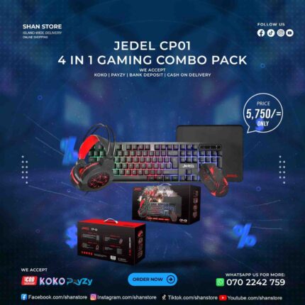 Jedel CP01 4in1 Gaming Combo Pack Shan Store