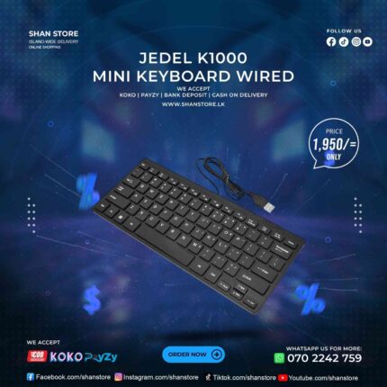 Jedel K1000 Mini Keyboard Wired