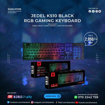 Jedel K510 RGB Gaming Keyboard Shan Store