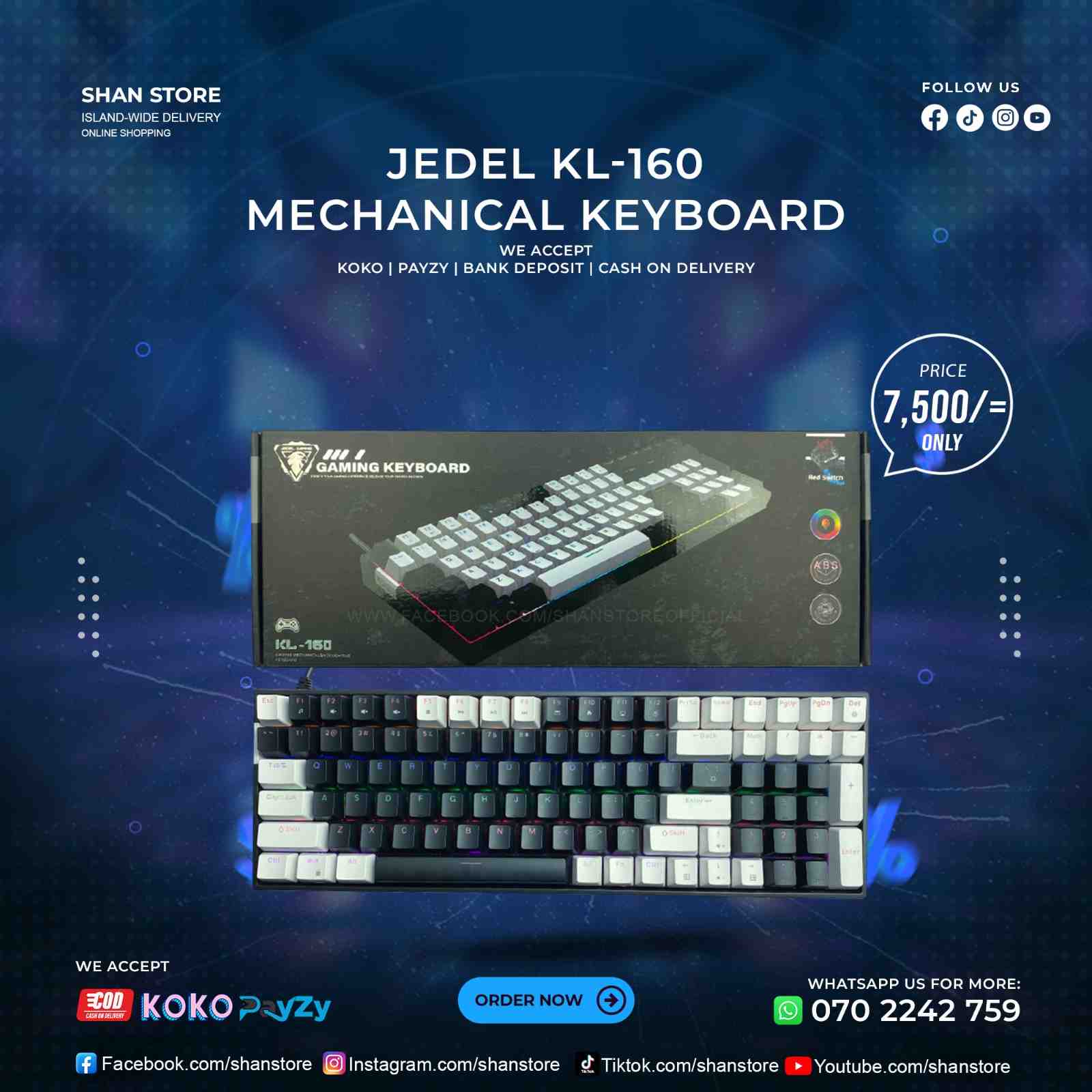 Jedel KL-160 Mechanical Keyboard Jedel KL-160 Mechanical Keyboard