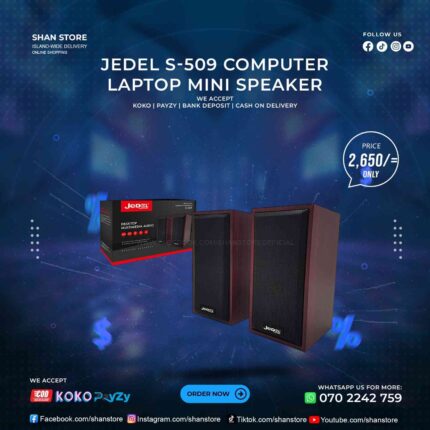 Jedel S-509 Mini USB Computer Laptop Speaker Shan Store