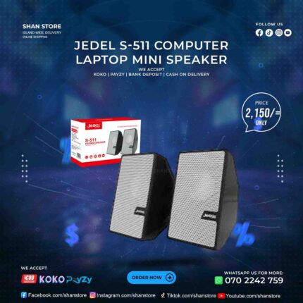 Jedel S-511 Mini USB Computer Laptop Speaker Shan Store