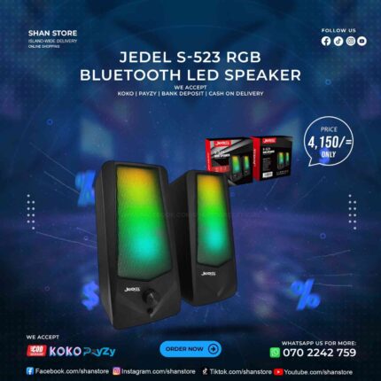 Jedel S-523 Bluetooth Mini USB Computer Laptop Speaker Shan Store