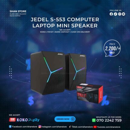 Jedel S-553 Mini USB Computer Laptop Speaker Shan Store