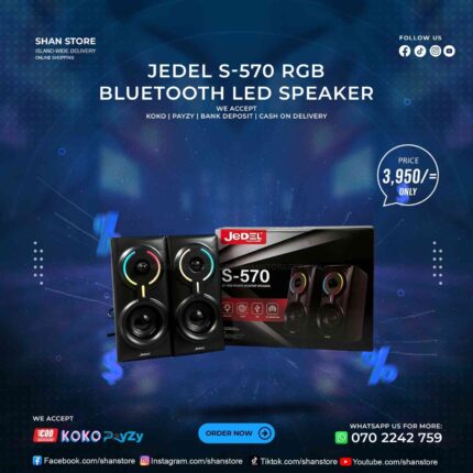 Jedel S-570 Mini USB Computer Laptop Speaker Shan Store