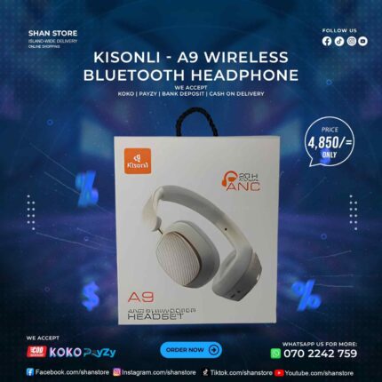 Kisonli A9 Wireless Bluetooth Headphone Shan Store