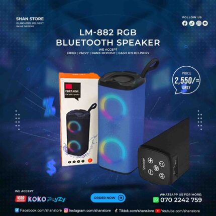 LM-882 RGB Portable Bluetooth Speaker