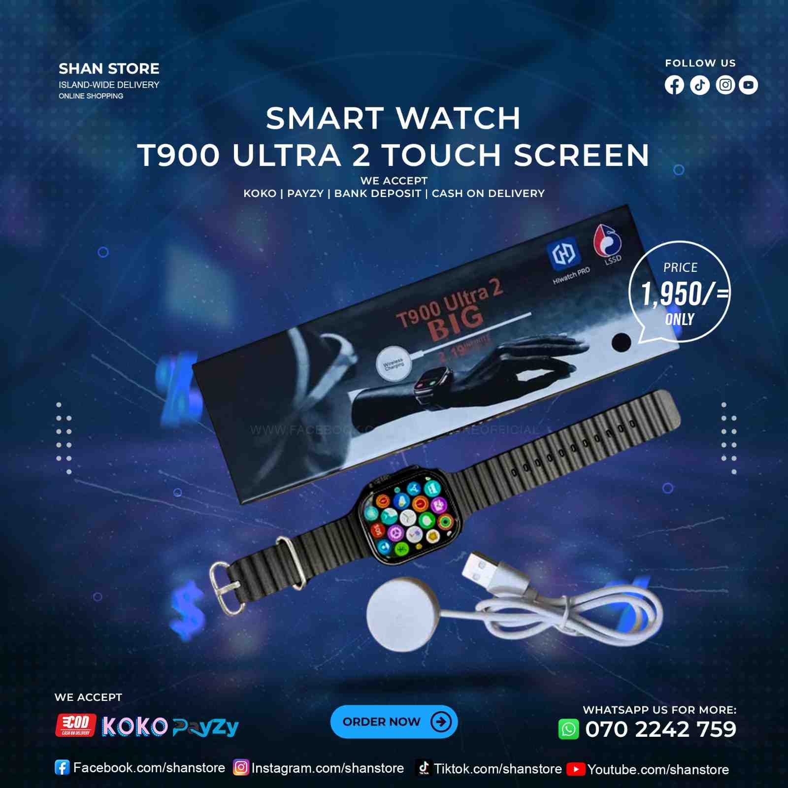T900 Ultra 2 Smart Watch