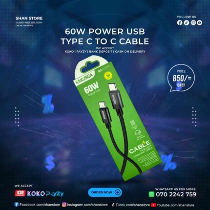 Type C To C Cable 1M Length