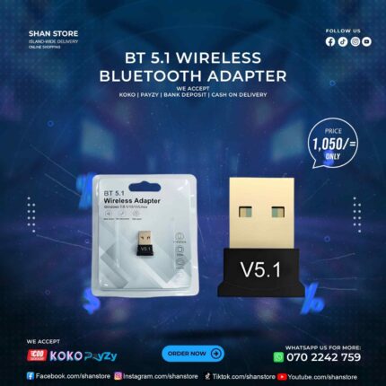 Bluetooth Adapter BT 5.1 Wireless