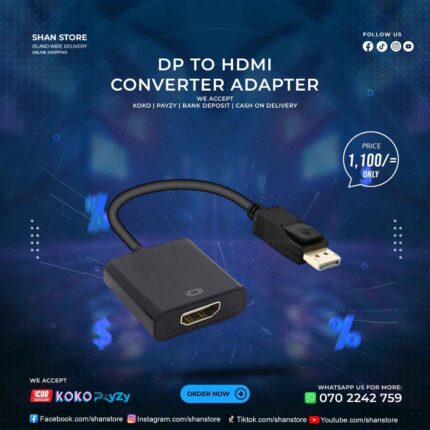 DP To HDMI Converter Adapter