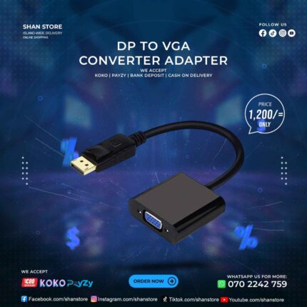 DP To VGA Converter Adapter