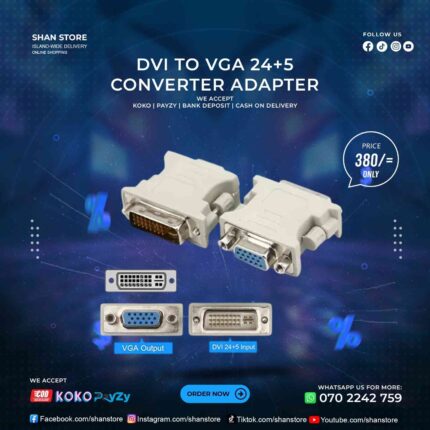 DVI To VGA 24+5 Converter Adapter