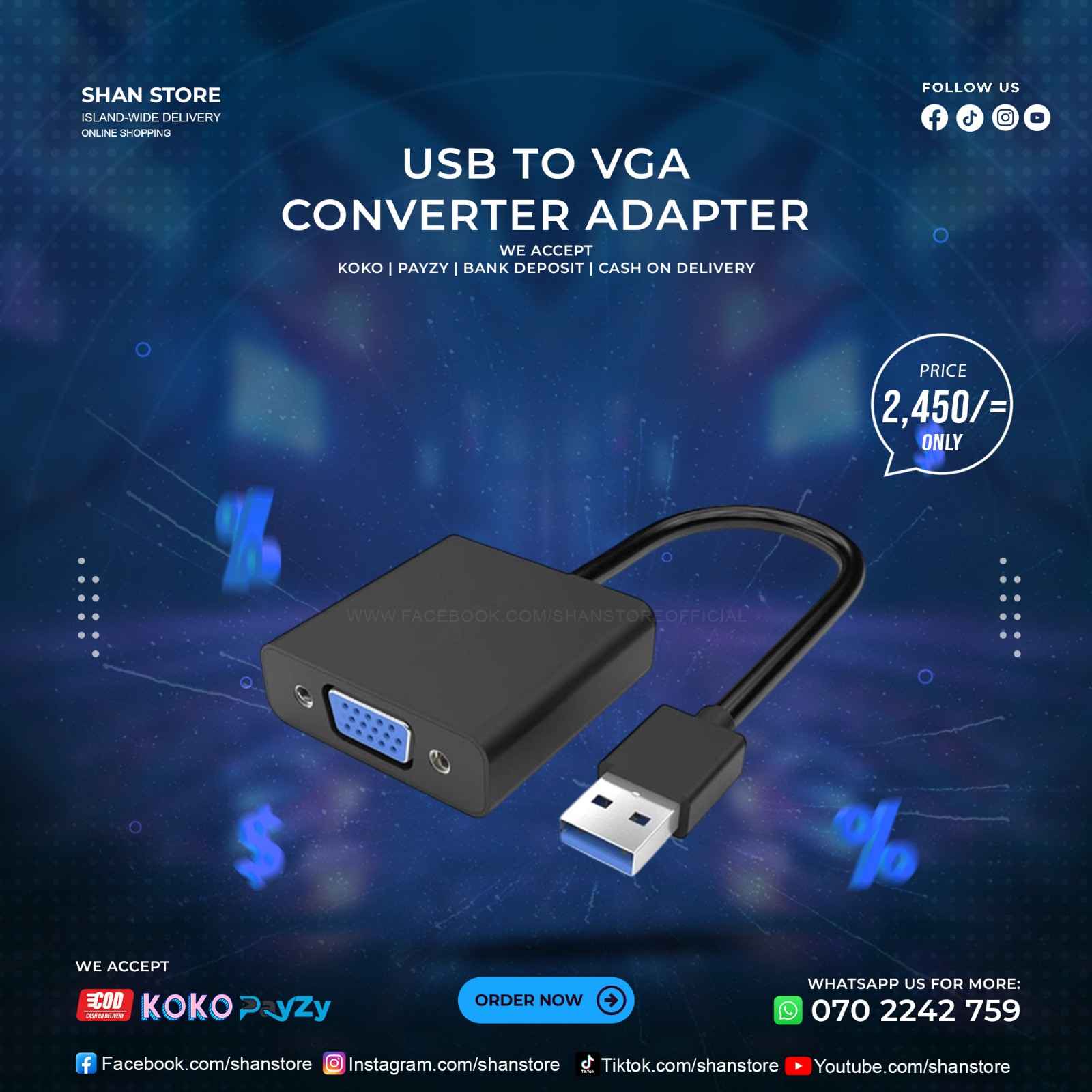 USB To VGA Converter Adapter