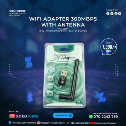 WiFi Adapter Antenna 300MBPS USB