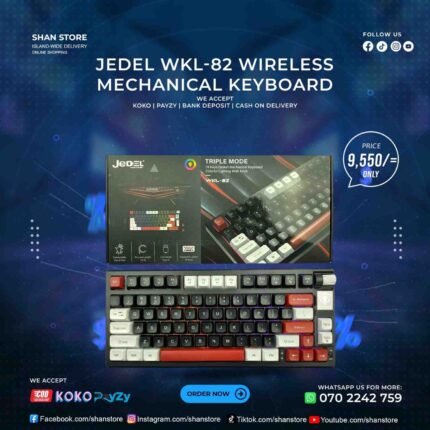 Jedel WKL-82 Mechanical Keyboard Wireless
