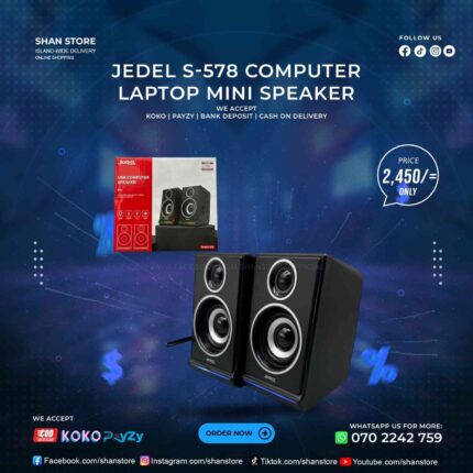 Jedel S-578 RGB Mini USB Computer Laptop Speaker