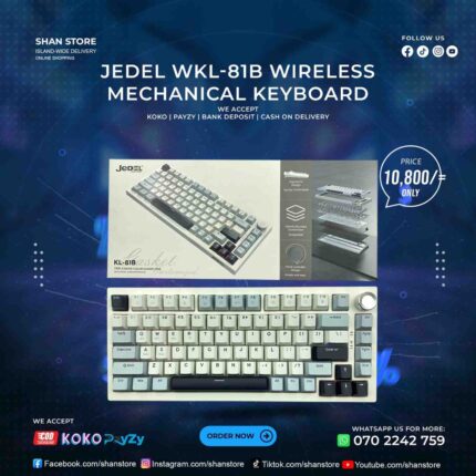 Jedel WKL-81B Mechanical Keyboard Wireless