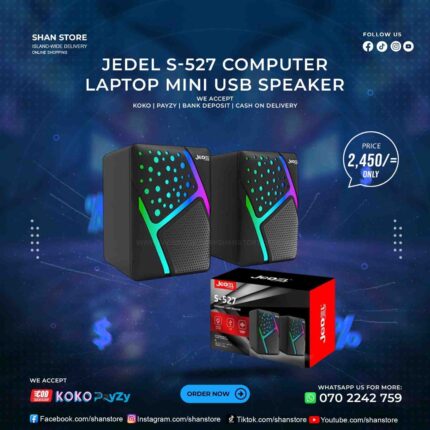 Jedel S-527 RGB Mini USB Computer Laptop Speaker