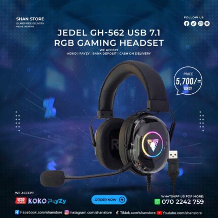 Jedel GH-562 USB 7.1 RGB Gaming Headset