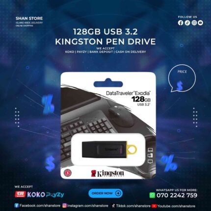 128GB Kingston Pen Drive USB 3.2