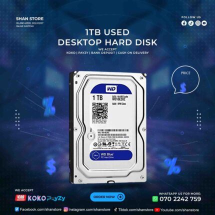 1TB Desktop Hard Disk Used PC Hard