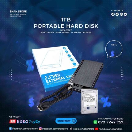 1TB Portable Hard Disk Used External Hard