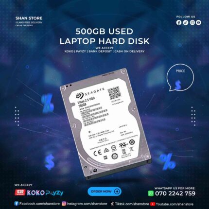 500GB Laptop Hard Disk Used