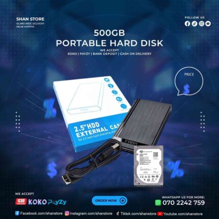 500GB Portable Hard Disk Used External Hard