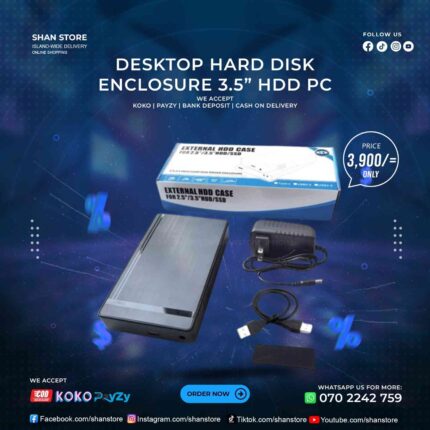 Desktop Hard Enclosure 3.5 Hard PC External Casing