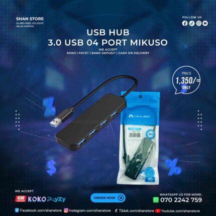 USB Hub 04 Port USB 3.0 Hub Mikuso