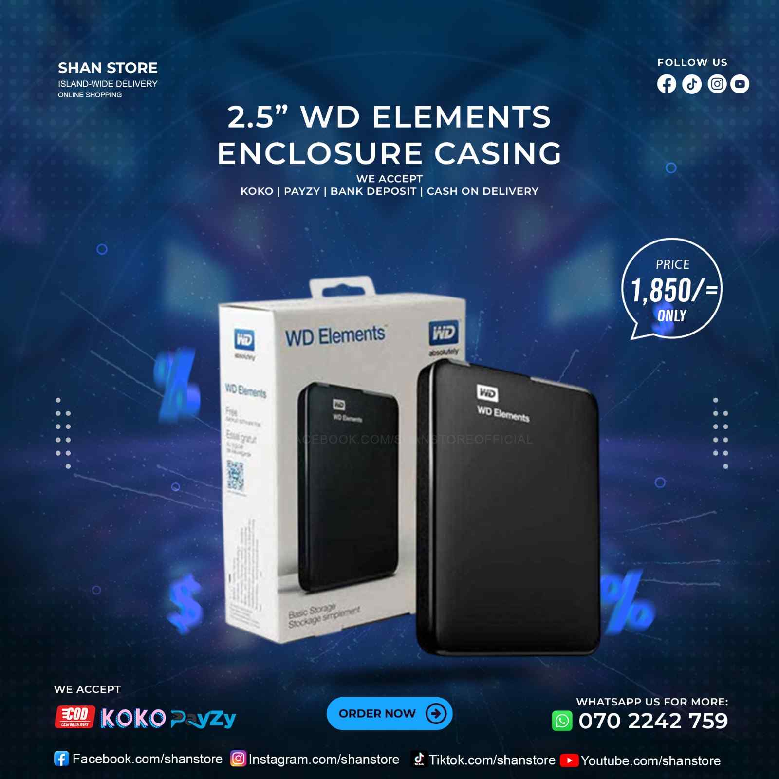 WD Elements Enclosure Laptop Hard Enclosure 2.5 External Casing WD Elements Enclosure Laptop Hard Enclosure 2.5 External Casing
