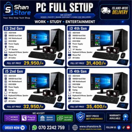 PC Build PC Full Set Core i3 Core i5 Used Full Set
