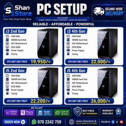 PC Build PC System Unit Only Core i3 Core i5 Used CPU Unit