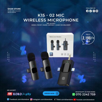 k15 Wireless Microphone Dual Mic