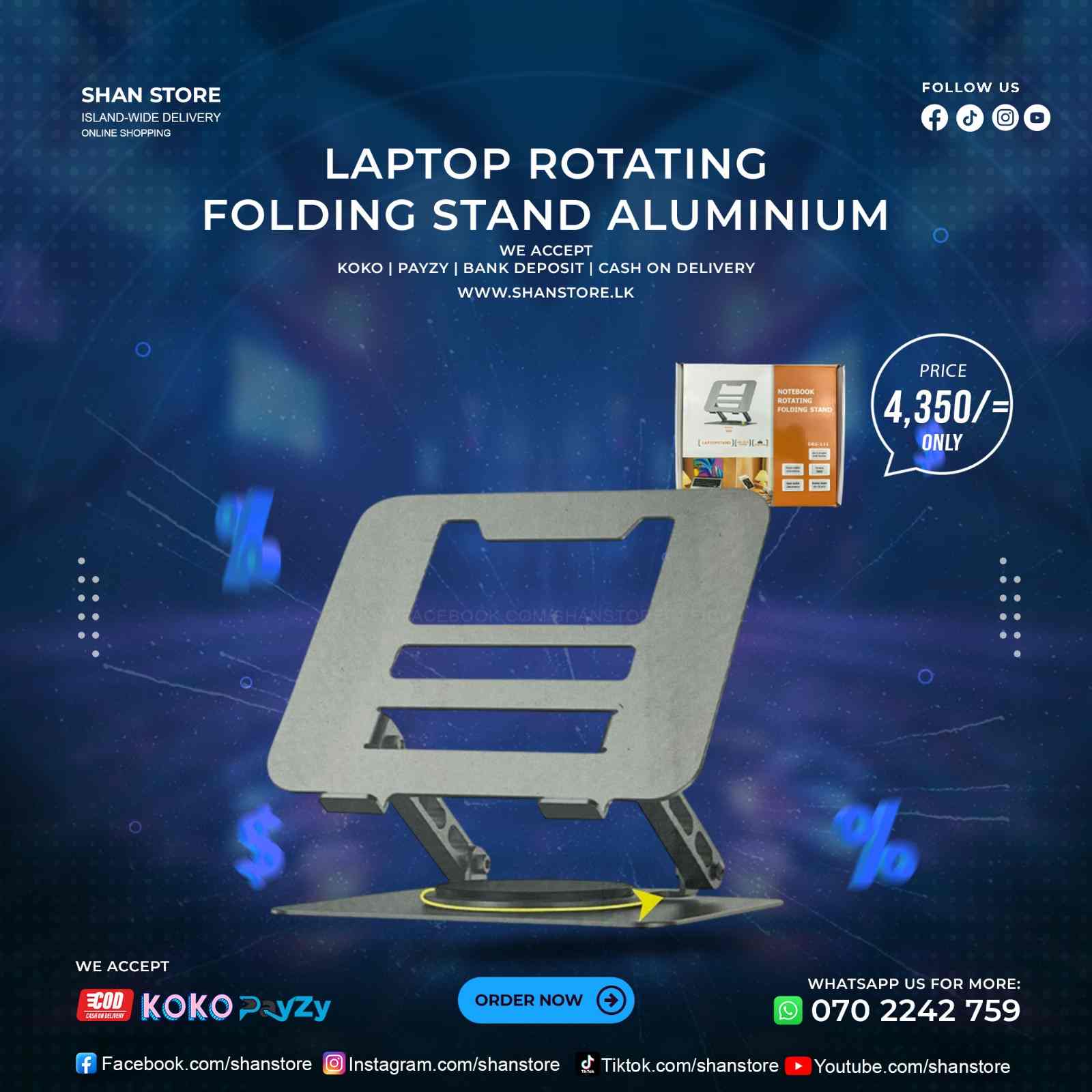Laptop Rotating Folding Stand Aluminium Laptop Stand Laptop Rotating Folding Stand Aluminium Laptop Stand